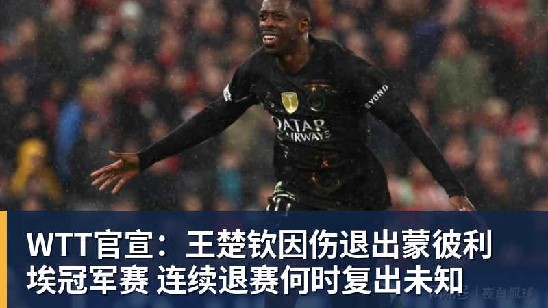 好博体育WTT官宣：王楚钦因伤退出蒙彼利埃冠军赛 连续退赛何时复出未知